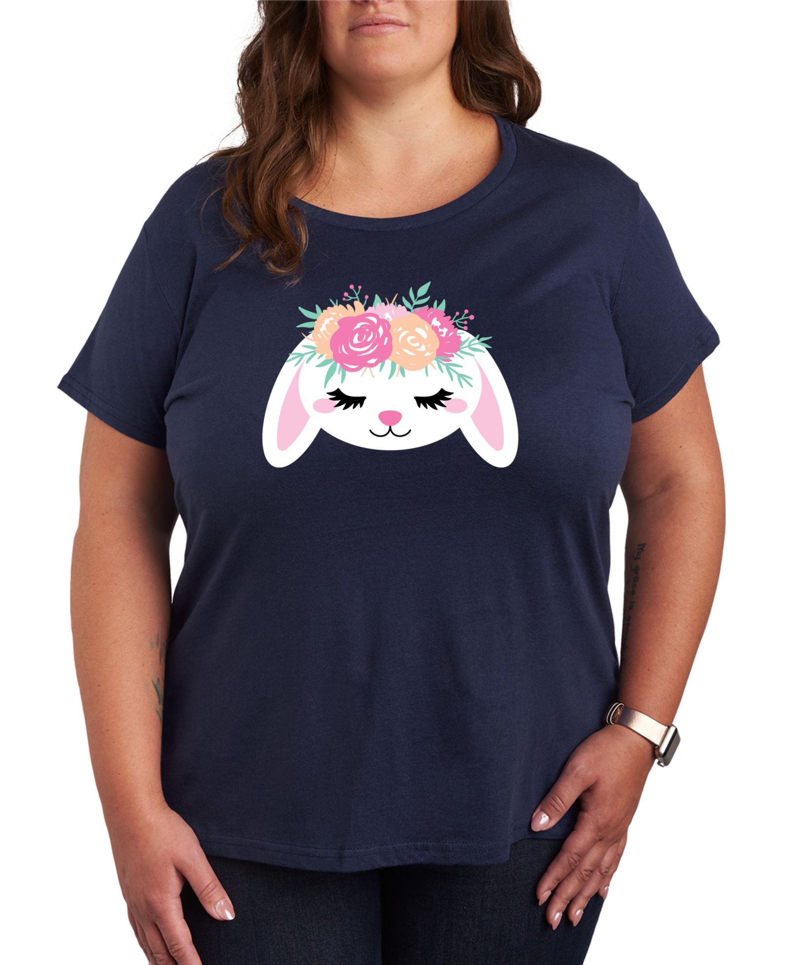 Трендовая футболка Hybrid Apparel Plus Size с принтом пасхального кролика