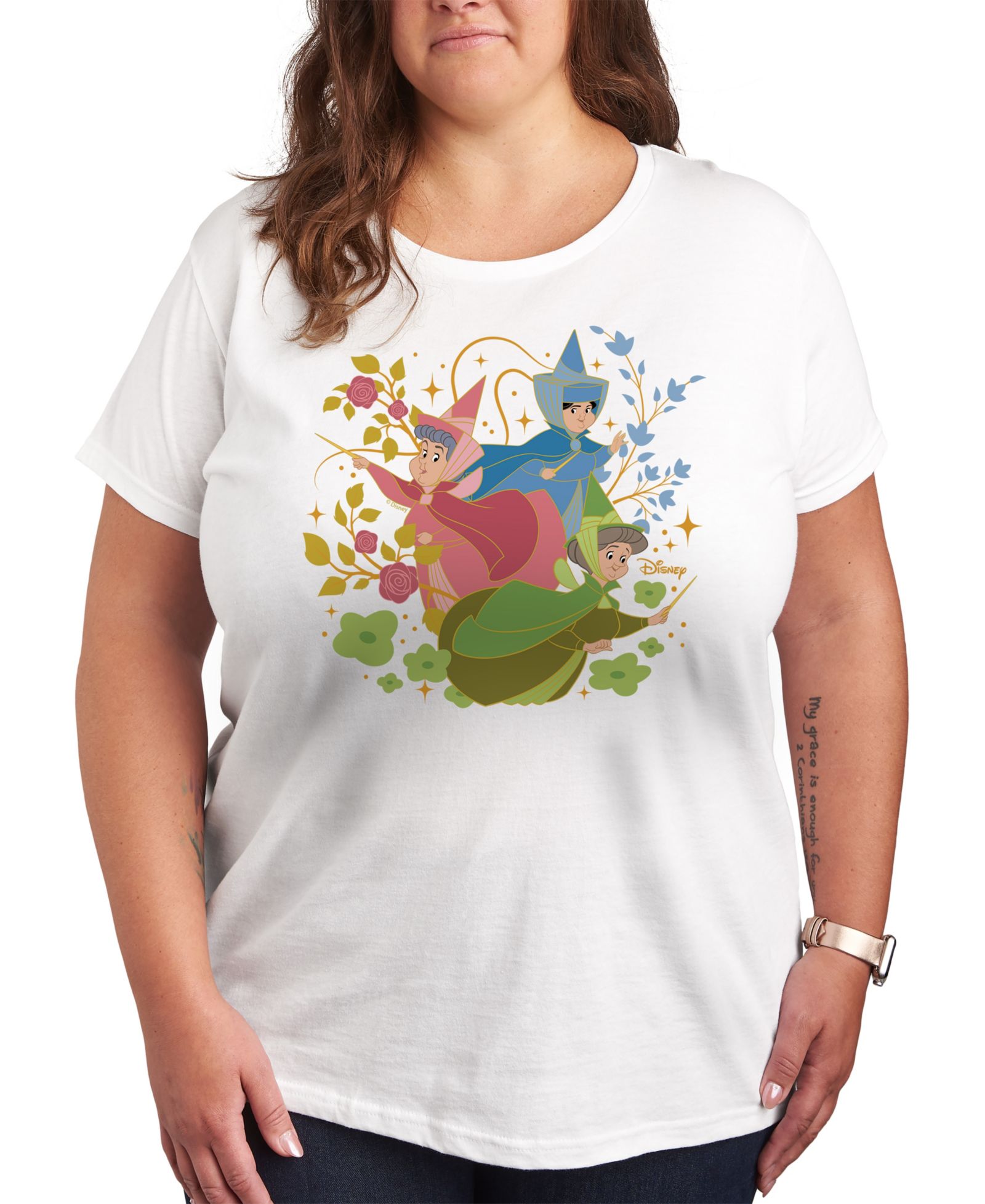 Hybrid Apparel Футболка Plus Size с принтом Disney Princess Fairy God Mothers