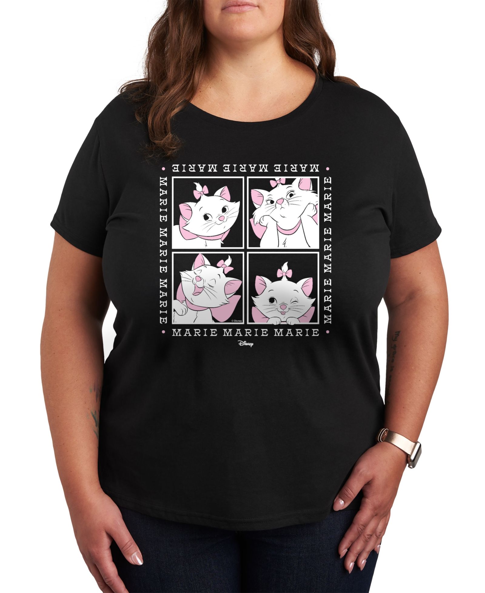 Hybrid Apparel Trendy Plus Size футболка The Aristocrats Marie Graphic Crew Neck