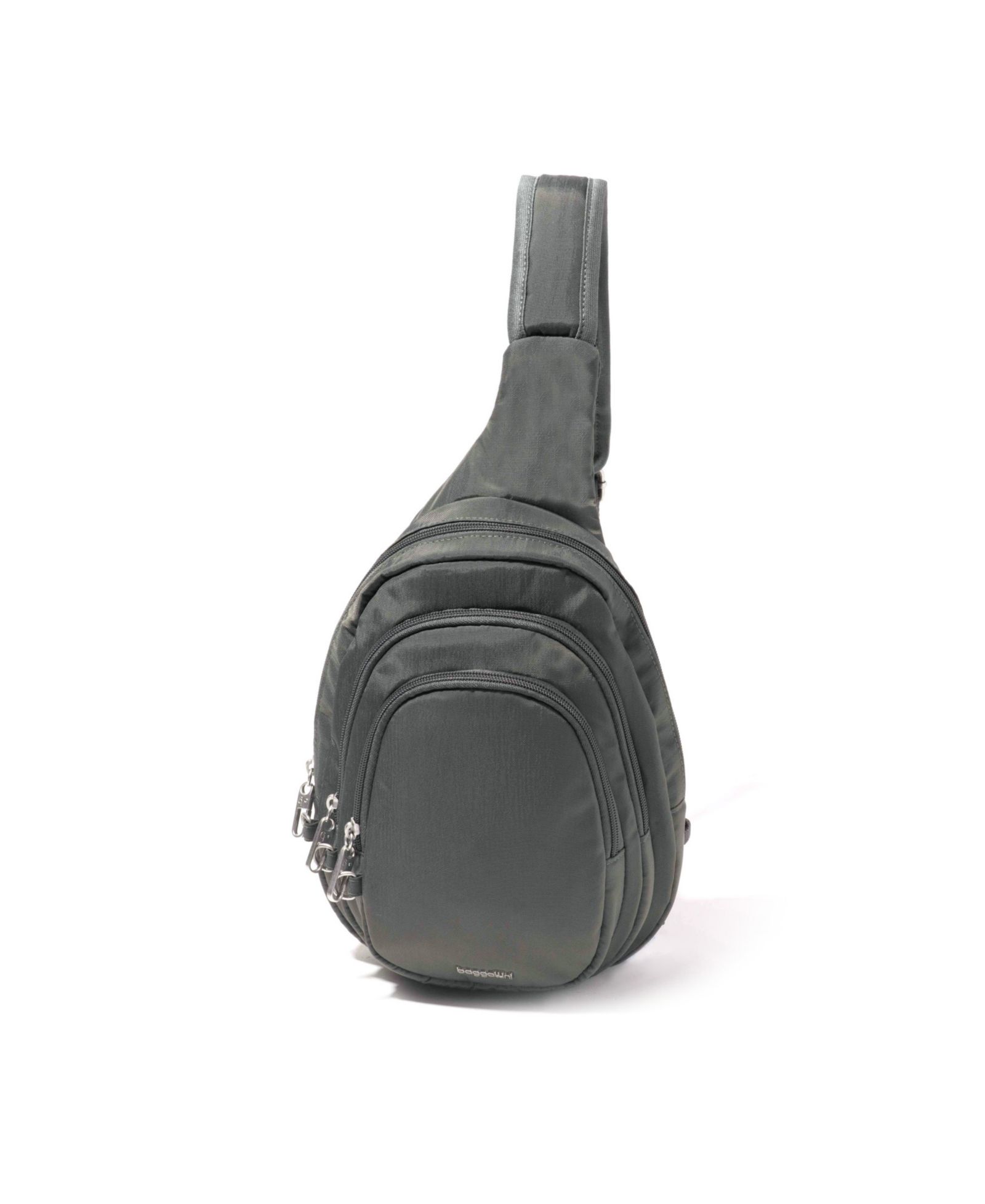 Baggallini Securtex Anti-Theft Multi Zip Sling Bag