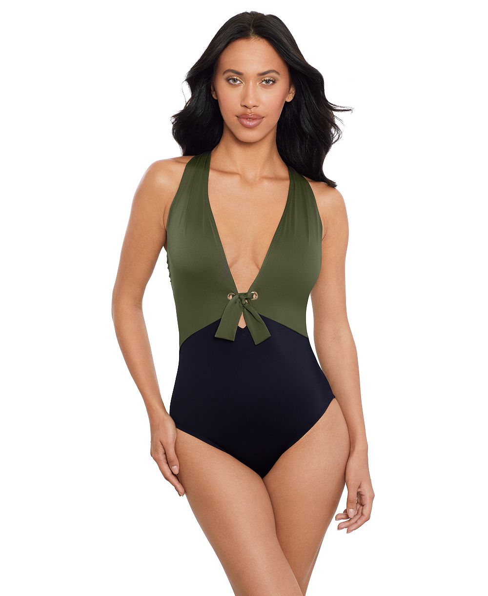 Magicsuit Women's V-Neck One-Piece Swimsuit