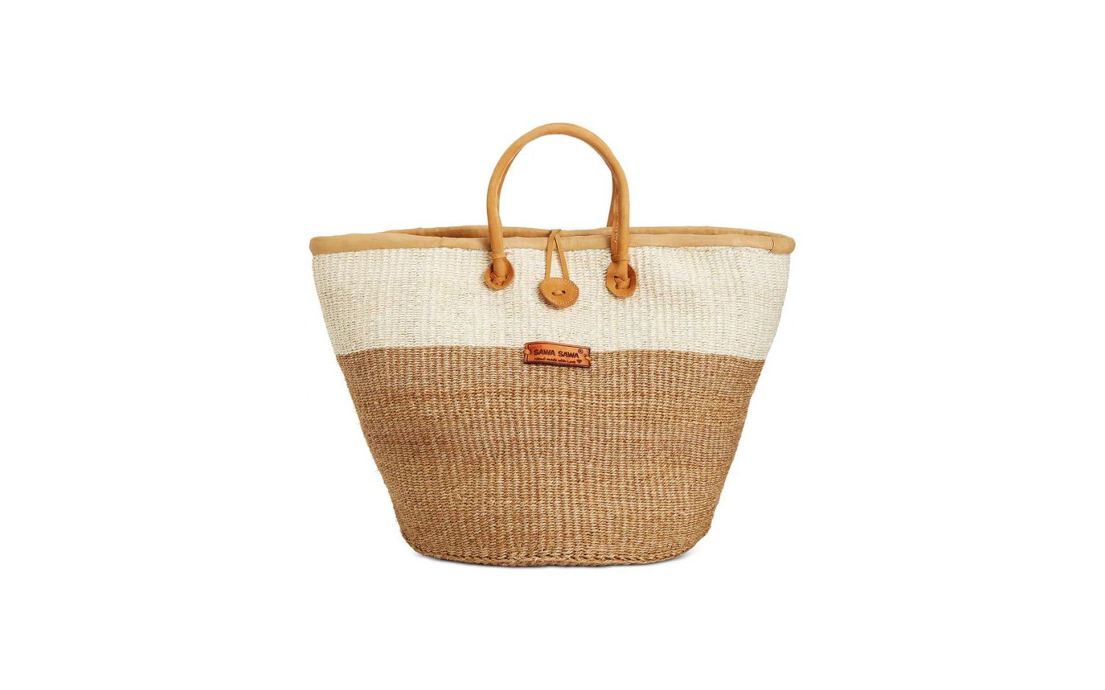 Earth Life Handwoven Sisal Straw Basket Tote