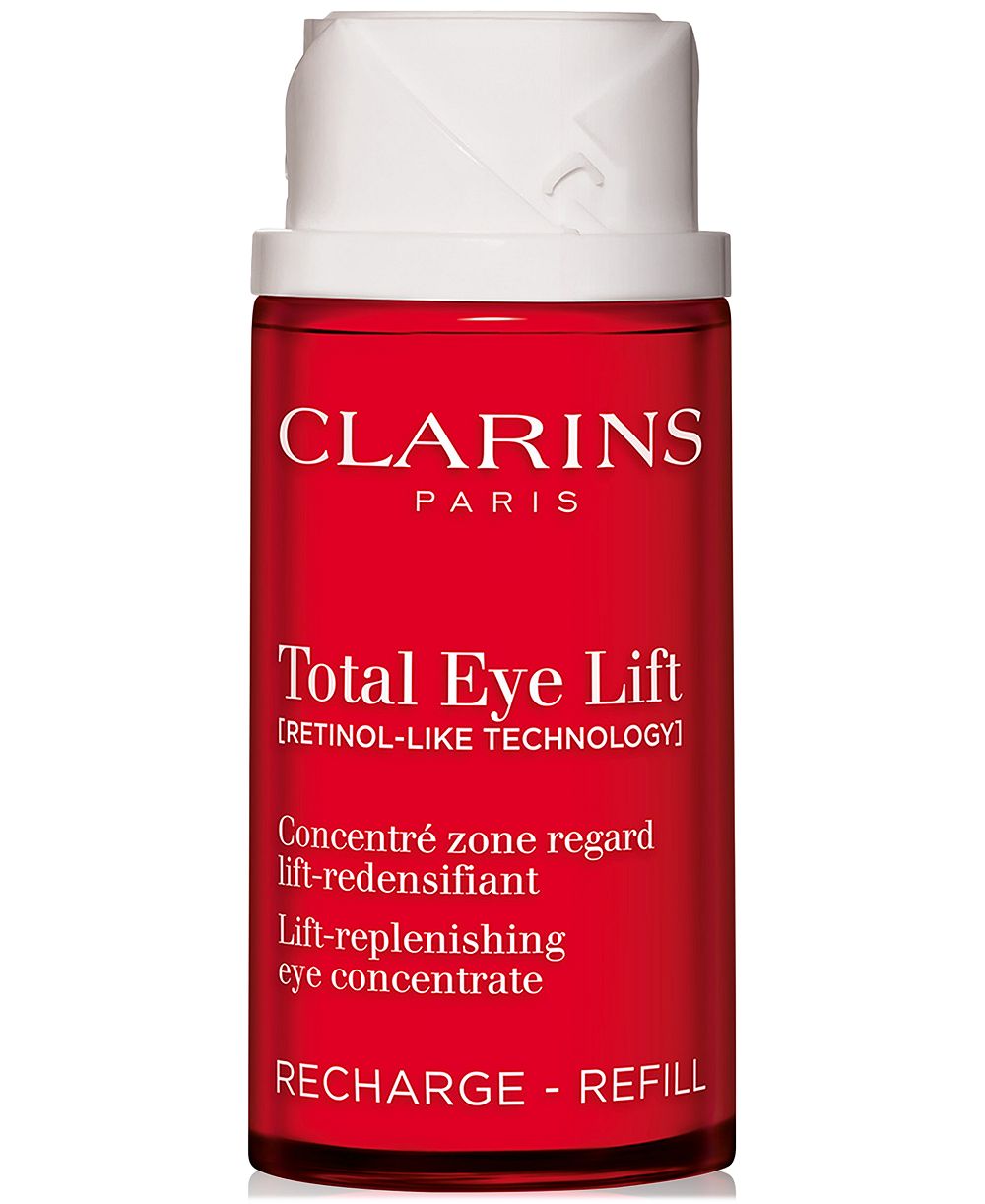 Сменный блок крема для кожи вокруг глаз Total Eye Lift, Clarins, для подтяжки, морщин, темных кругов и отеков, 0.5 oz.