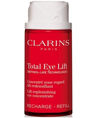 Сменный блок крема для кожи вокруг глаз Total Eye Lift, Clarins, для подтяжки, морщин, темных кругов и отеков, 0.5 oz.