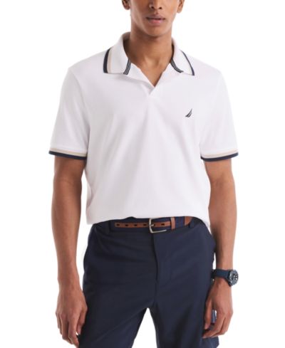 Nautica Men's Classic-Fit Johnny Collar Tipped Polo Shirt