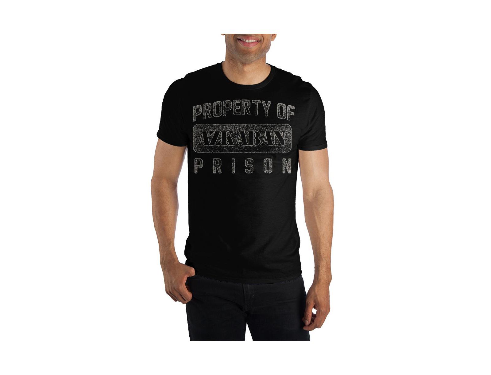Harry Potter Big & Tall Property of Azkaban Prison Black T-Shirt-4XL