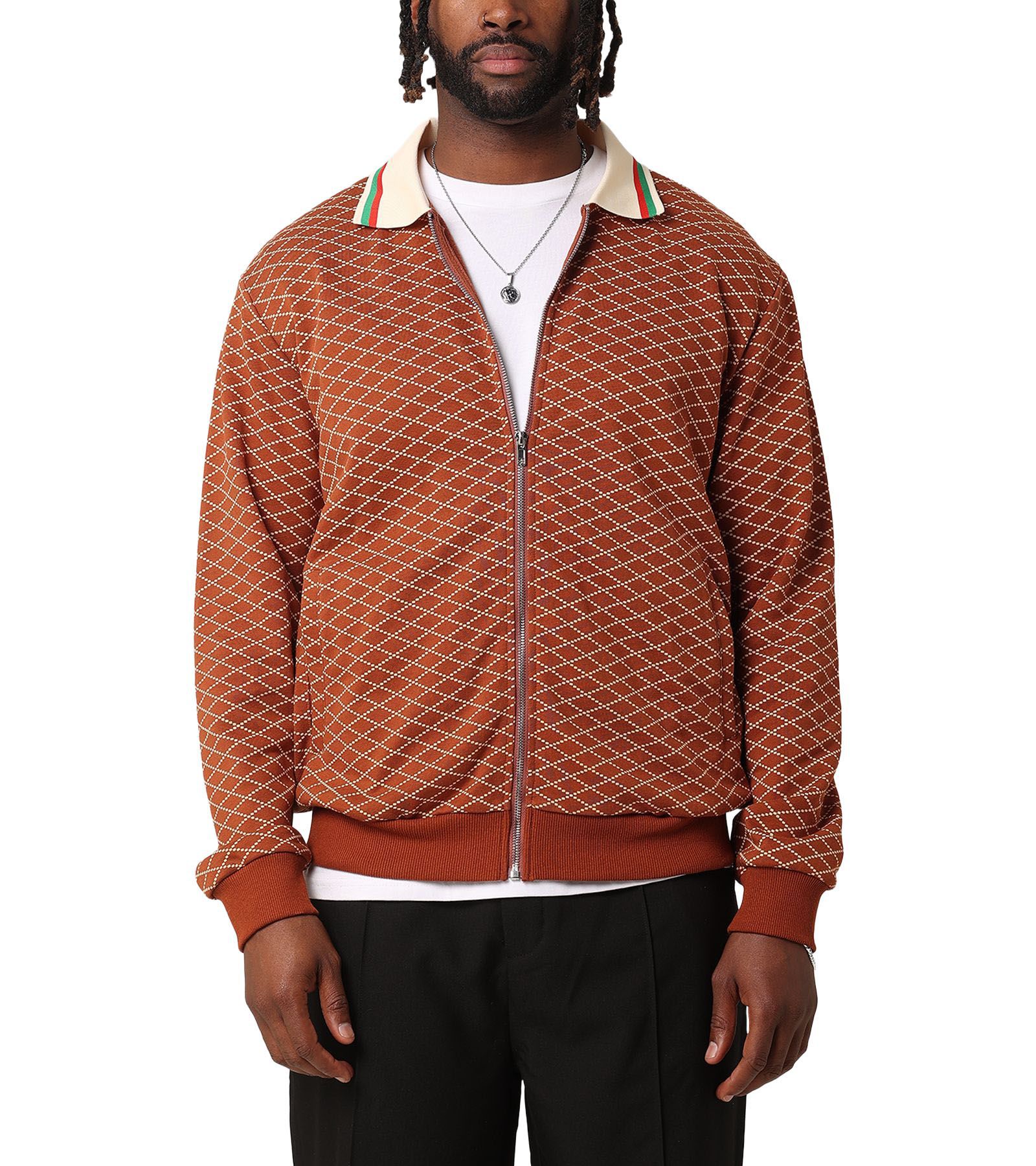 Мужская бомбер-куртка XXIII Printed, Brown, S