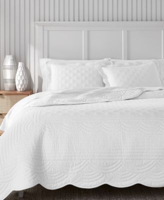 Charter Club Bailey Scallop 3-Piece Quilt Set, King, Macy's Exclusive