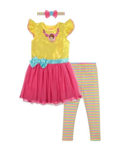 Набор Fancy Nancy Dress Leggings и повязка на голову, 3 предмета