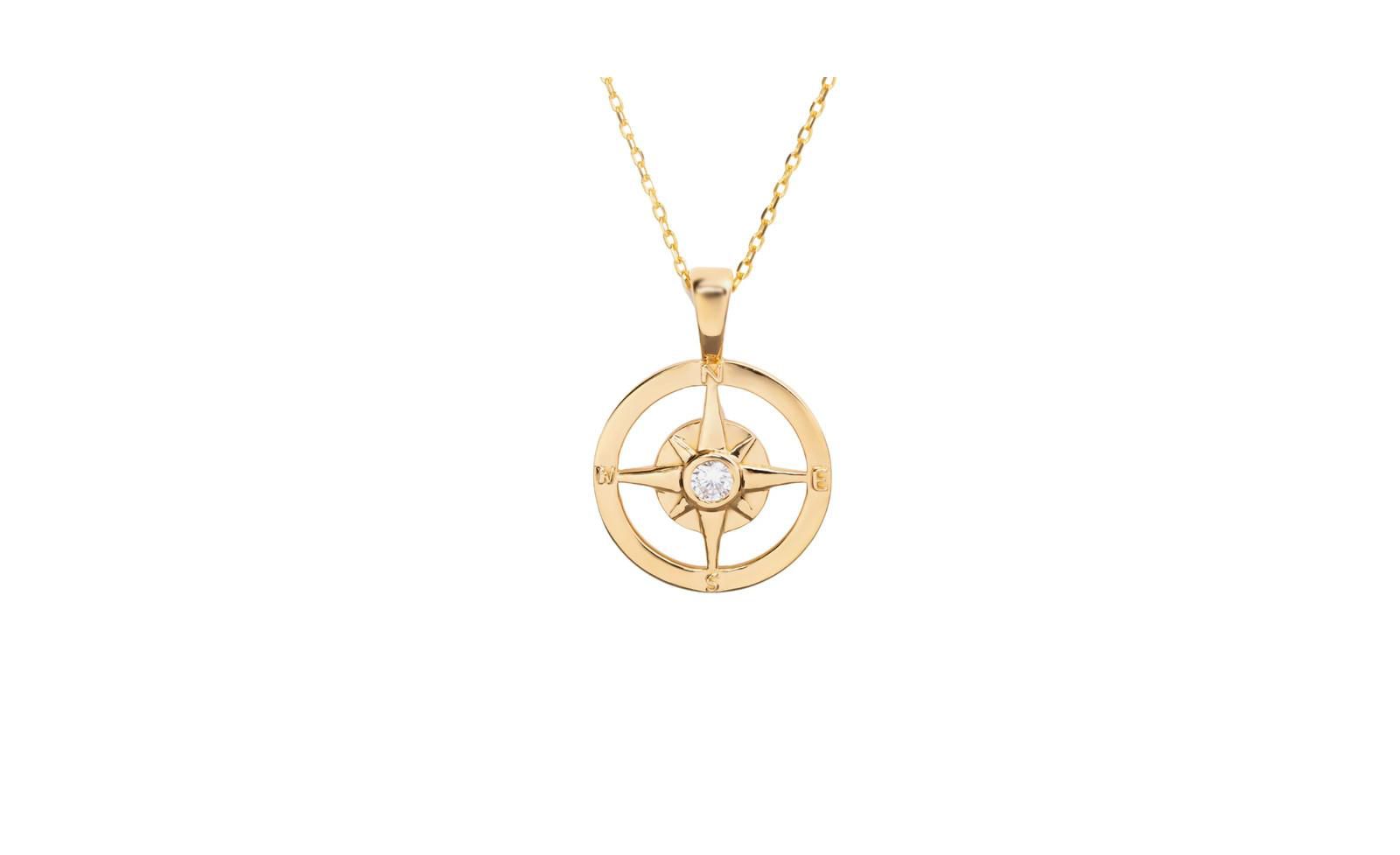 Подвеска-кулон Compass в серебряном покрытии