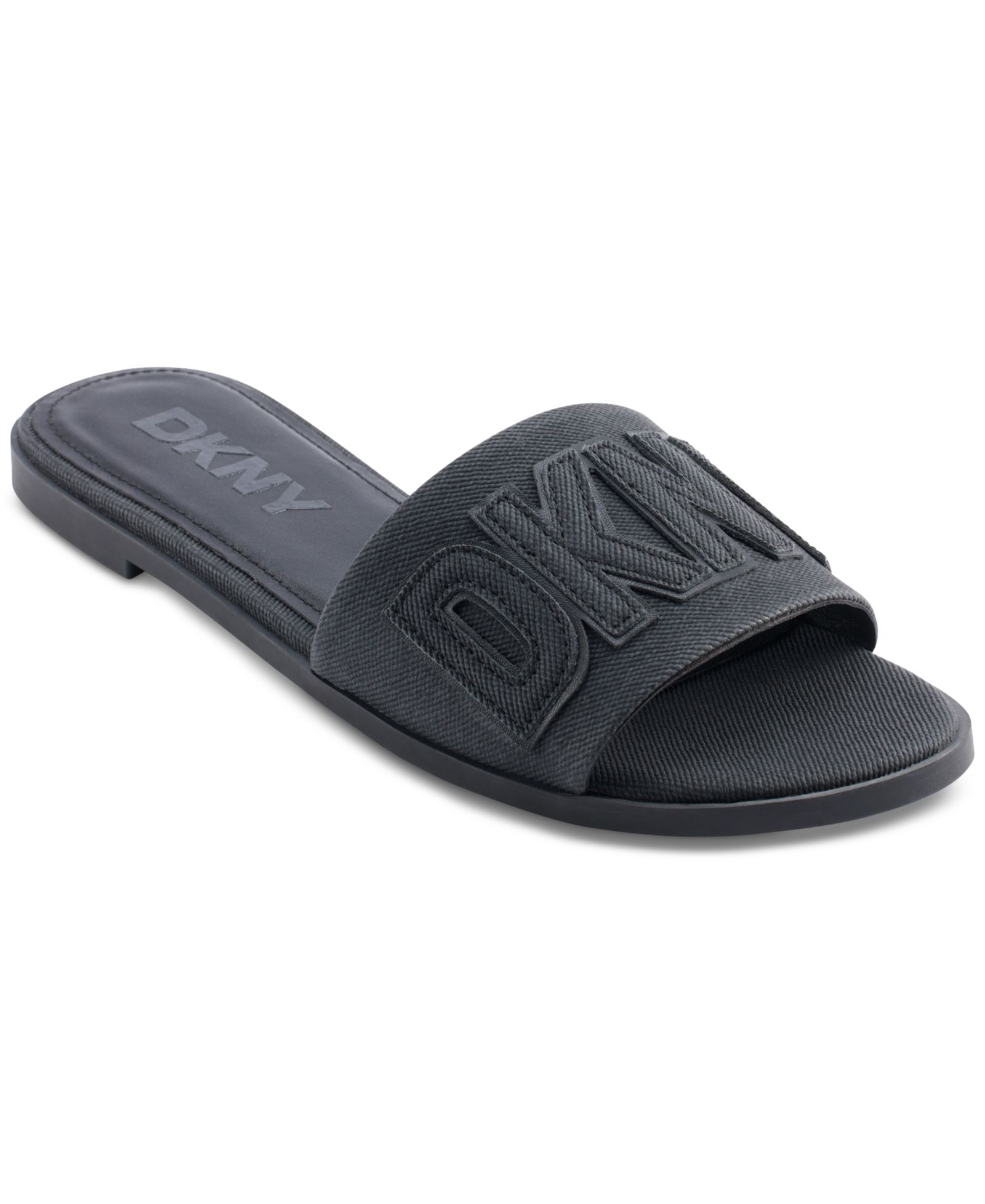 DKNY Women's Willow Slide Slip-On Flat Sandals