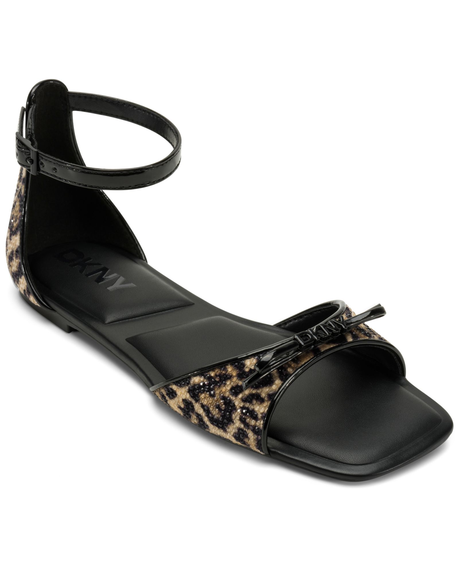DKNY Women's Dazey Ankle Strap Flat Sandals