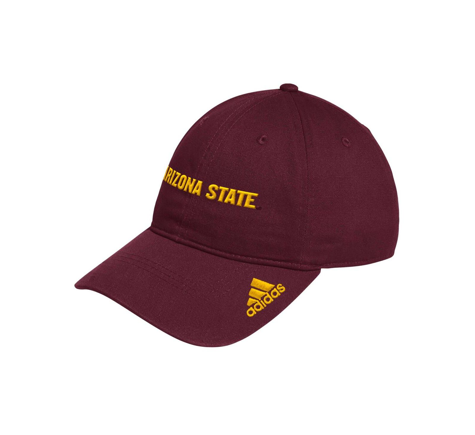 adidas Мужской Maroon Arizona State Sun Devils Locker Room Wordmark Slouch Adjustable Hat