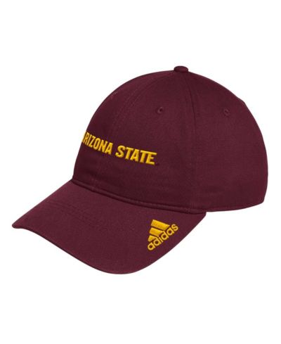 adidas Мужской Maroon Arizona State Sun Devils Locker Room Wordmark Slouch Adjustable Hat