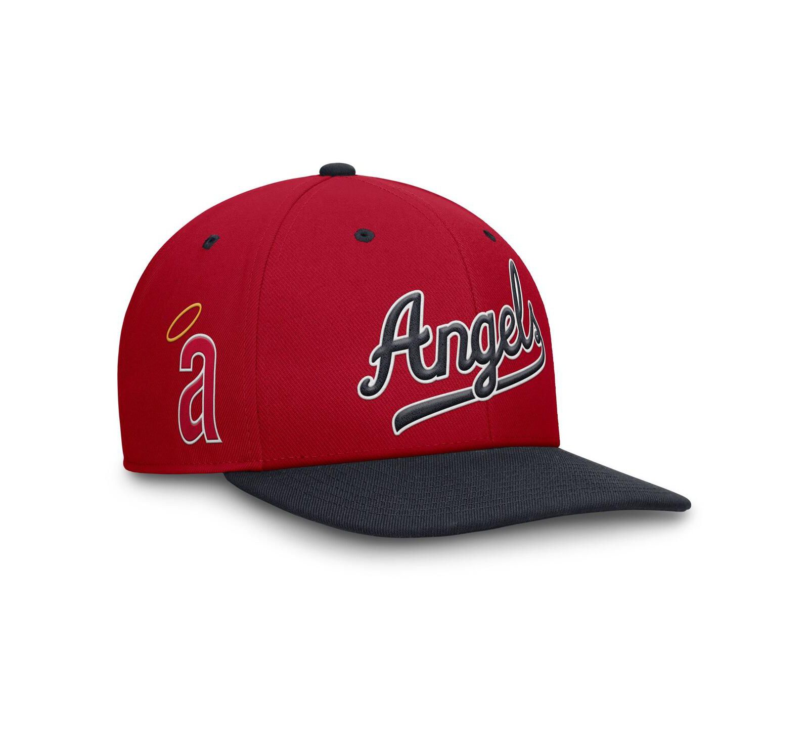 Мужская кепка Nike Red/Navy California Angels Cooperstown Collection Pro Performance Snapback