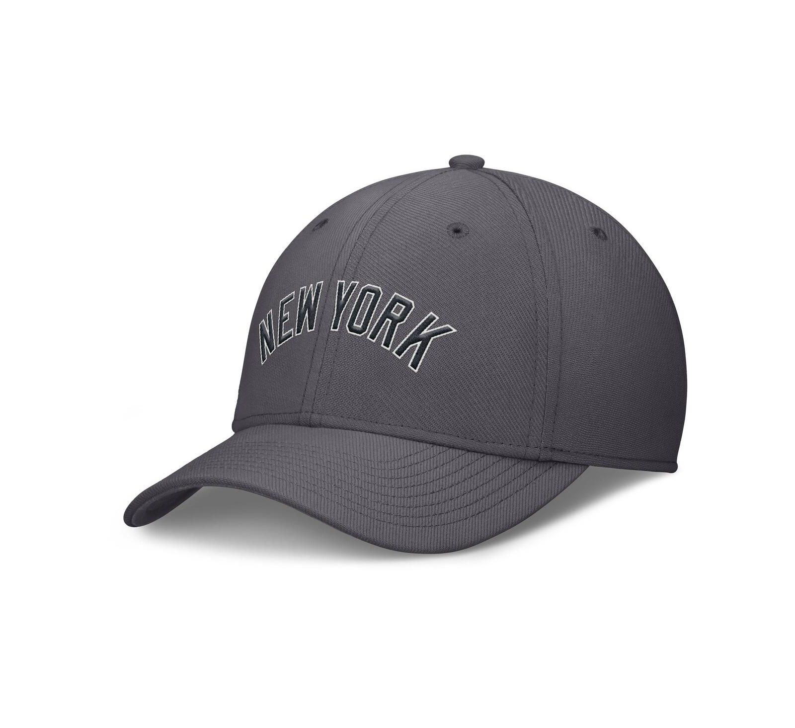 Nike Men's Gray New York Yankees Swoosh Performance Flex Hat