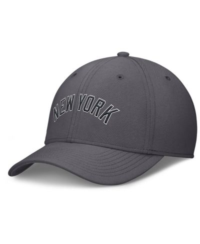 Nike Мужская кепка Swoosh Performance Flex серого цвета, New York Yankees