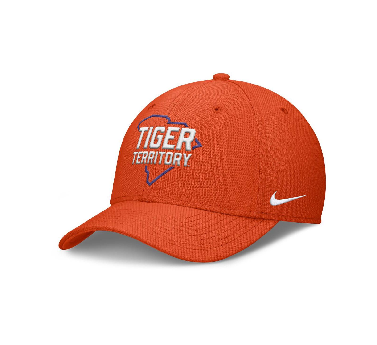 Nike Мужская кепка Clemson Tigers Local Swoosh Flex, оранжевая