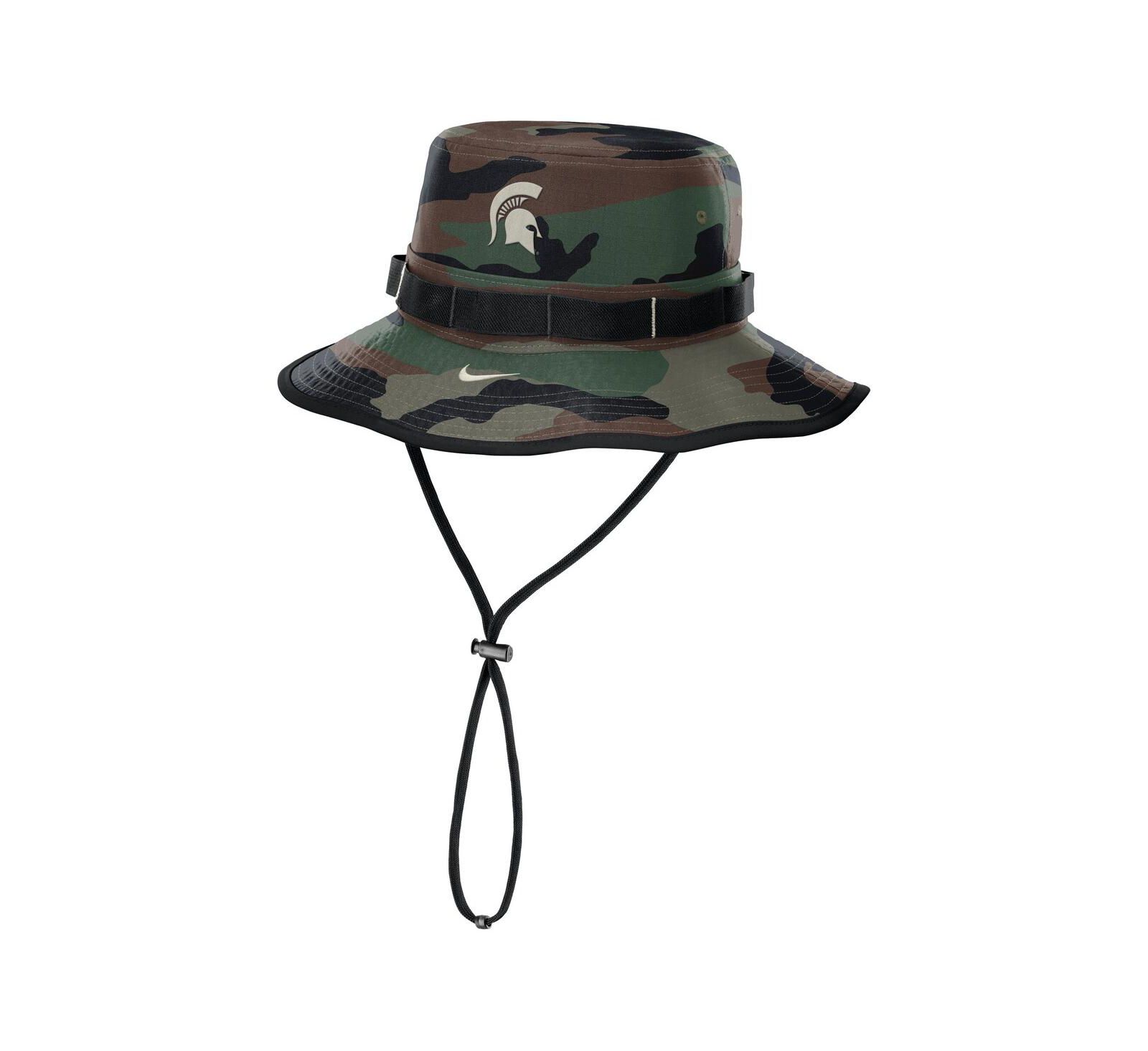 Nike Men's Camo Michigan State Spartans 2024 Military Appreciation Apex Bucket Hat