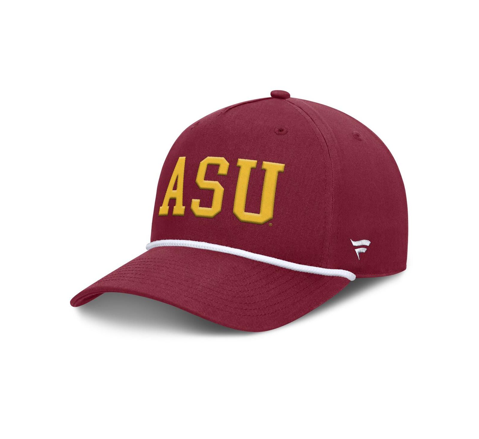 Мужская кепка Fanatics Maroon Arizona State Sun Devils Foul Ball Rope Adjustable