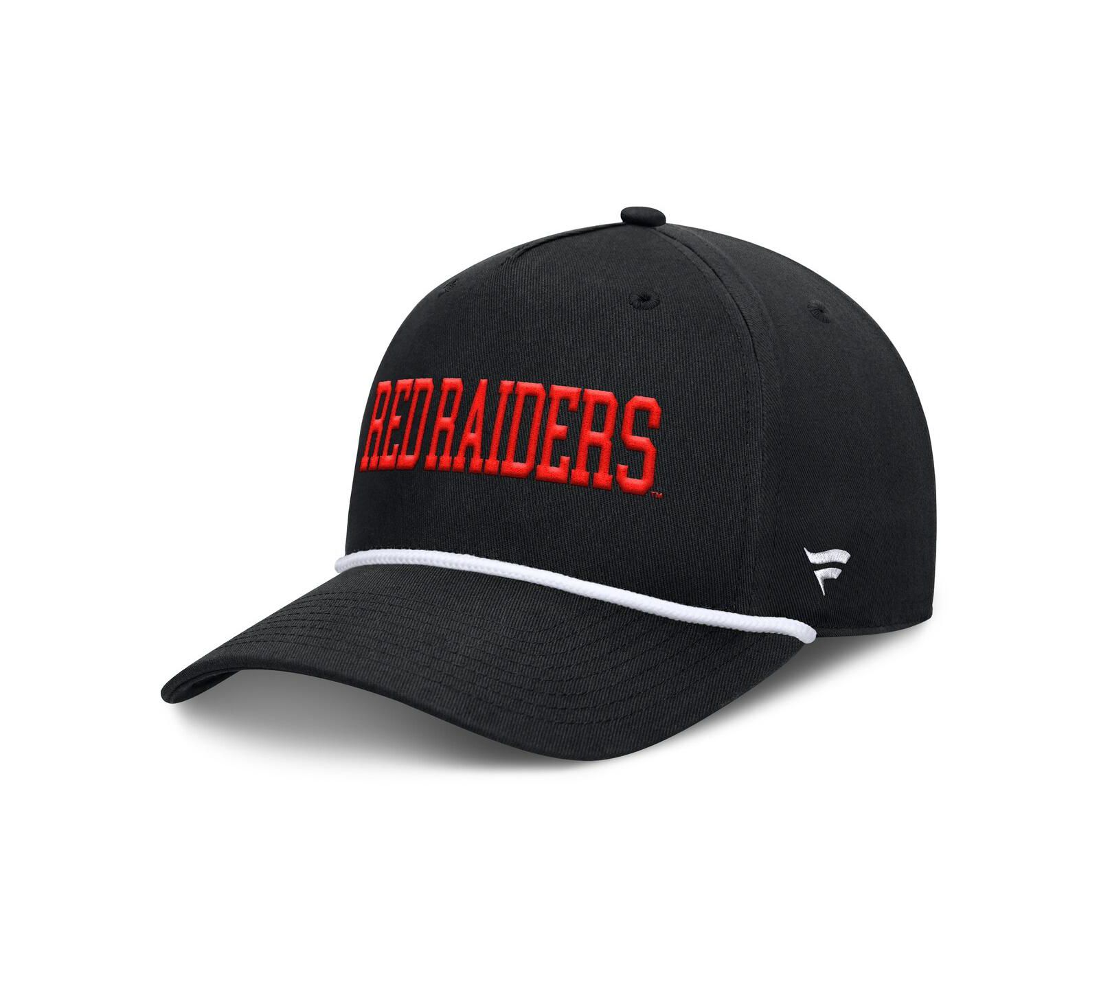 Мужская кепка Fanatics Texas Tech Red Raiders Foul Ball Rope Adjustable