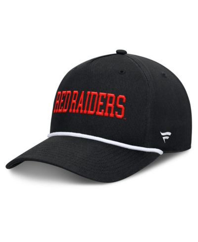Мужская кепка Fanatics Texas Tech Red Raiders Foul Ball Rope Adjustable