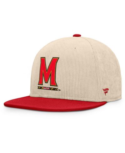 Мужская кепка snapback Fanatics Maryland Terrapins бежевого цвета