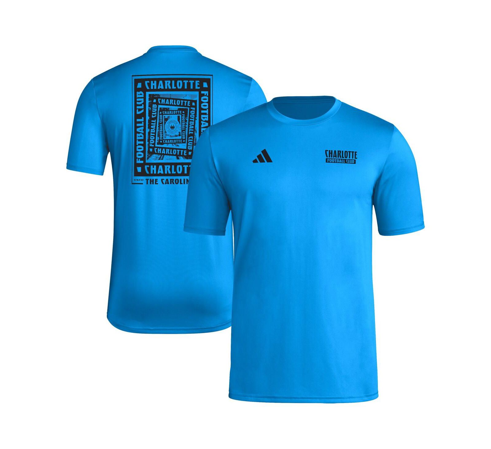 Adidas Men's Blue Charlotte FC Local Wrap T-Shirt
