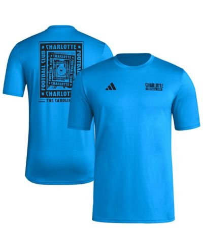 Мужская футболка Adidas Blue Charlotte FC Local Wrap