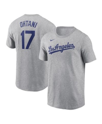 Мужская футболка Nike Shohei Ohtani Gray Los Angeles Dodgers 2024 Fuse Name & Number