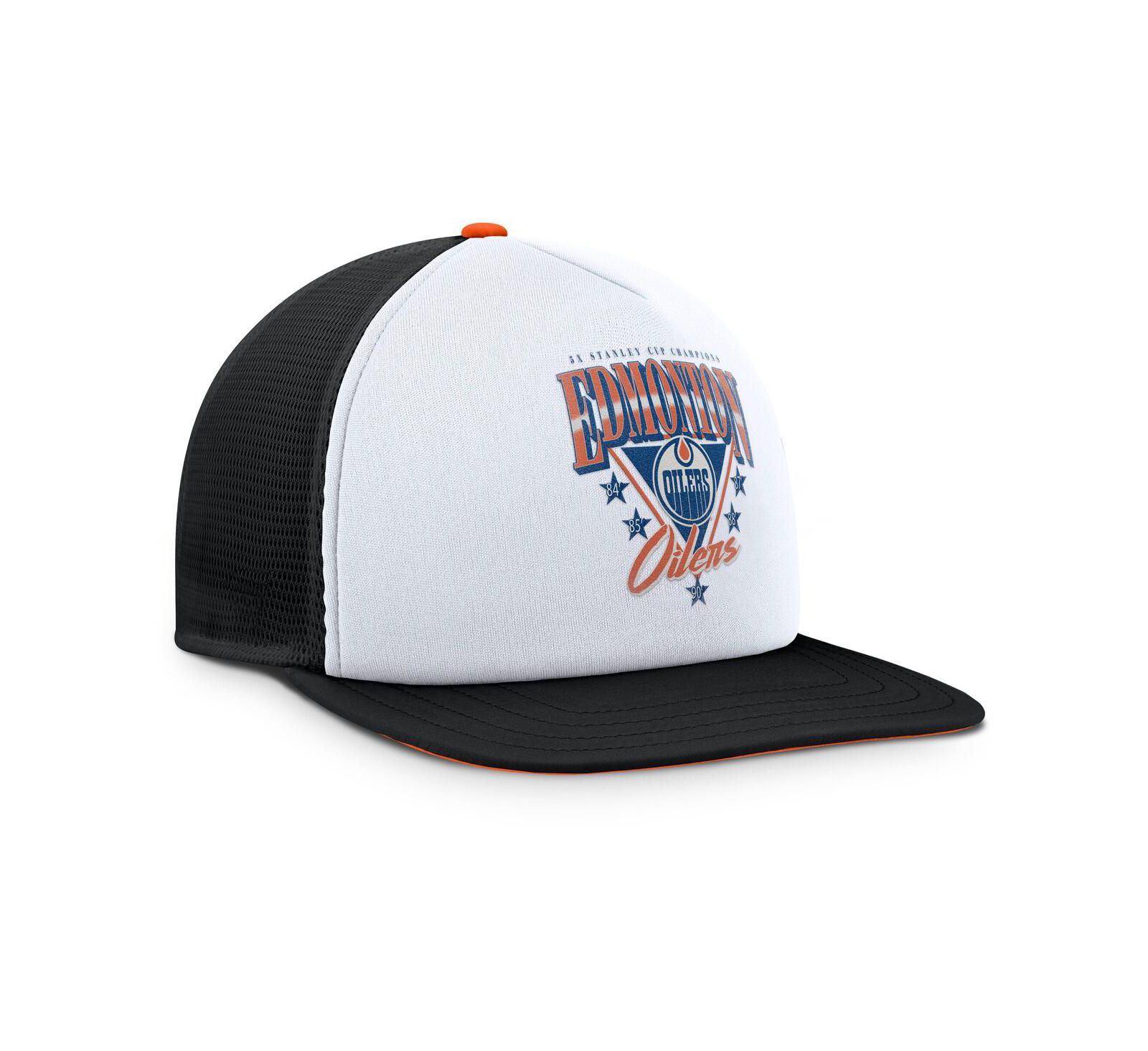 Fanatics Мужская кепка snapback Edmonton Oilers Decades Collection, белая/черная