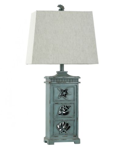 StyleCraft Home Collection настольная лампа River Crest Coastal Hardback Fabric 33"
