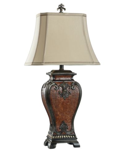 StyleCraft Home Collection настольная лампа Dundee, имитация крокодиловой кожи, 33.5"
