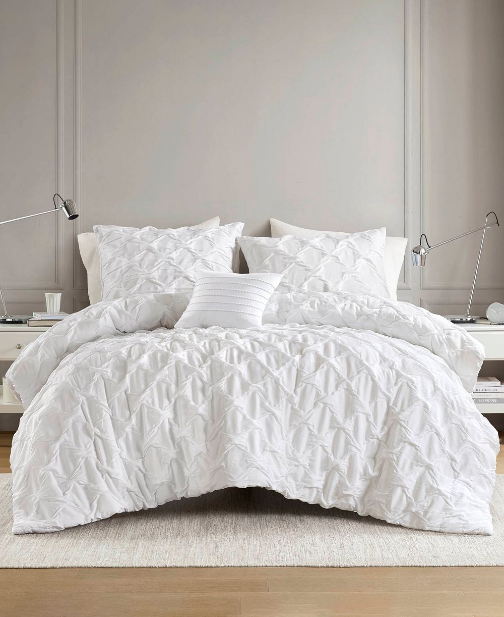 Комплект постельного белья 510 Design Bailey Diamond Pucker Woven, Full/Queen