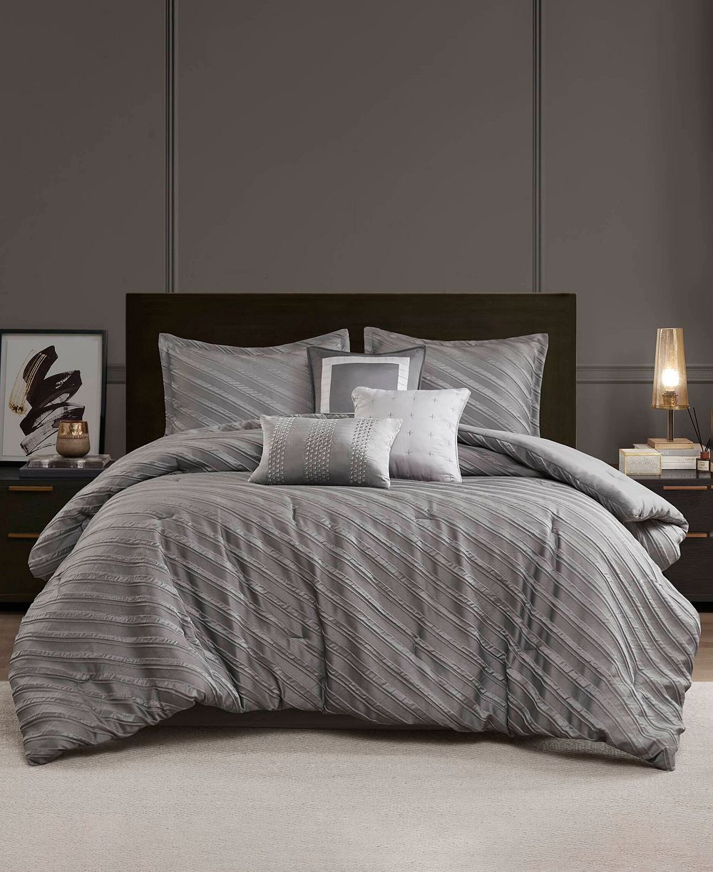 Madison Park Riva Jacquard комплект из 7 предметов comforter, Queen