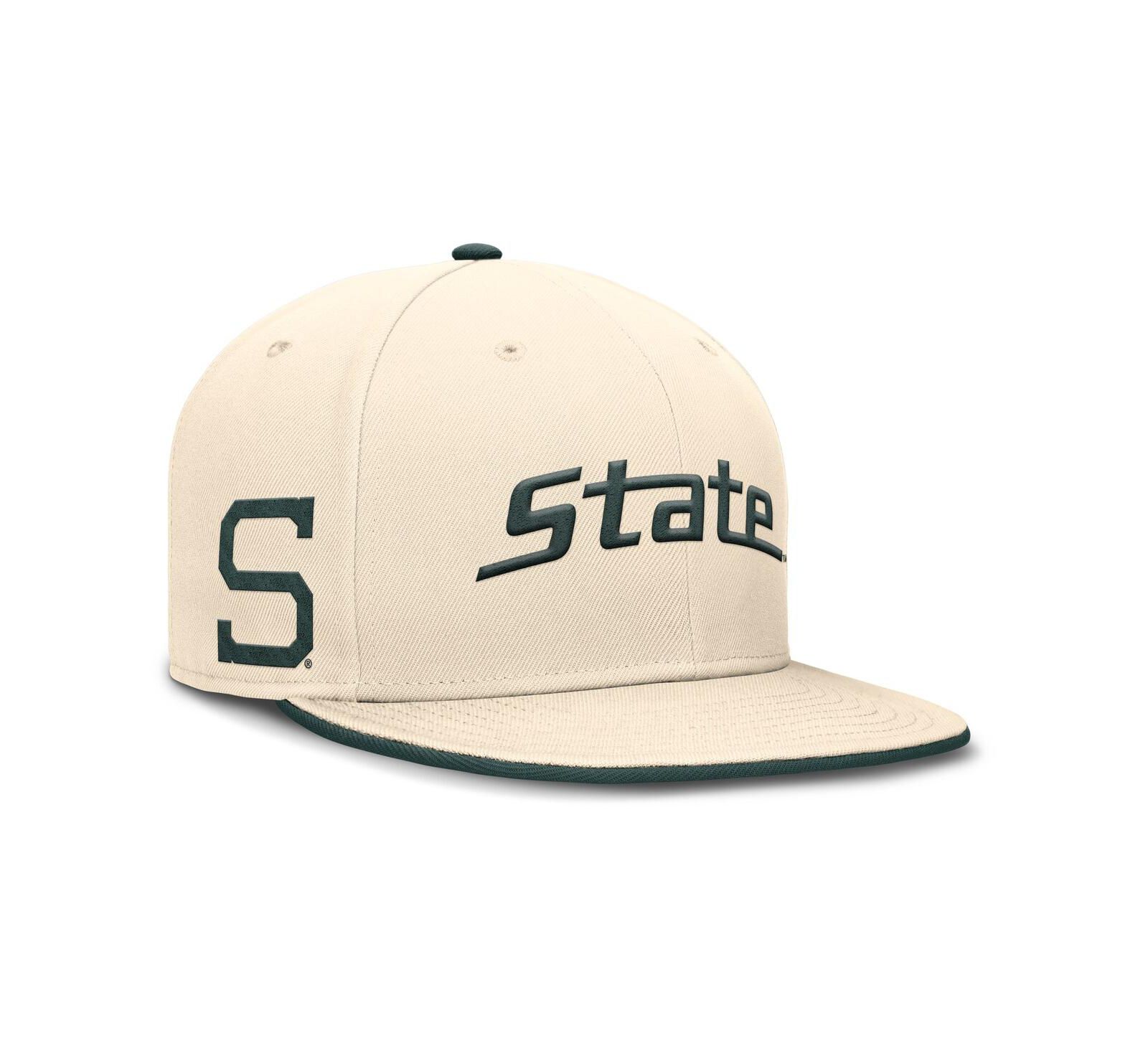 Nike Мужская кепка Michigan State Spartans Primetime True Performance, натуральный цвет