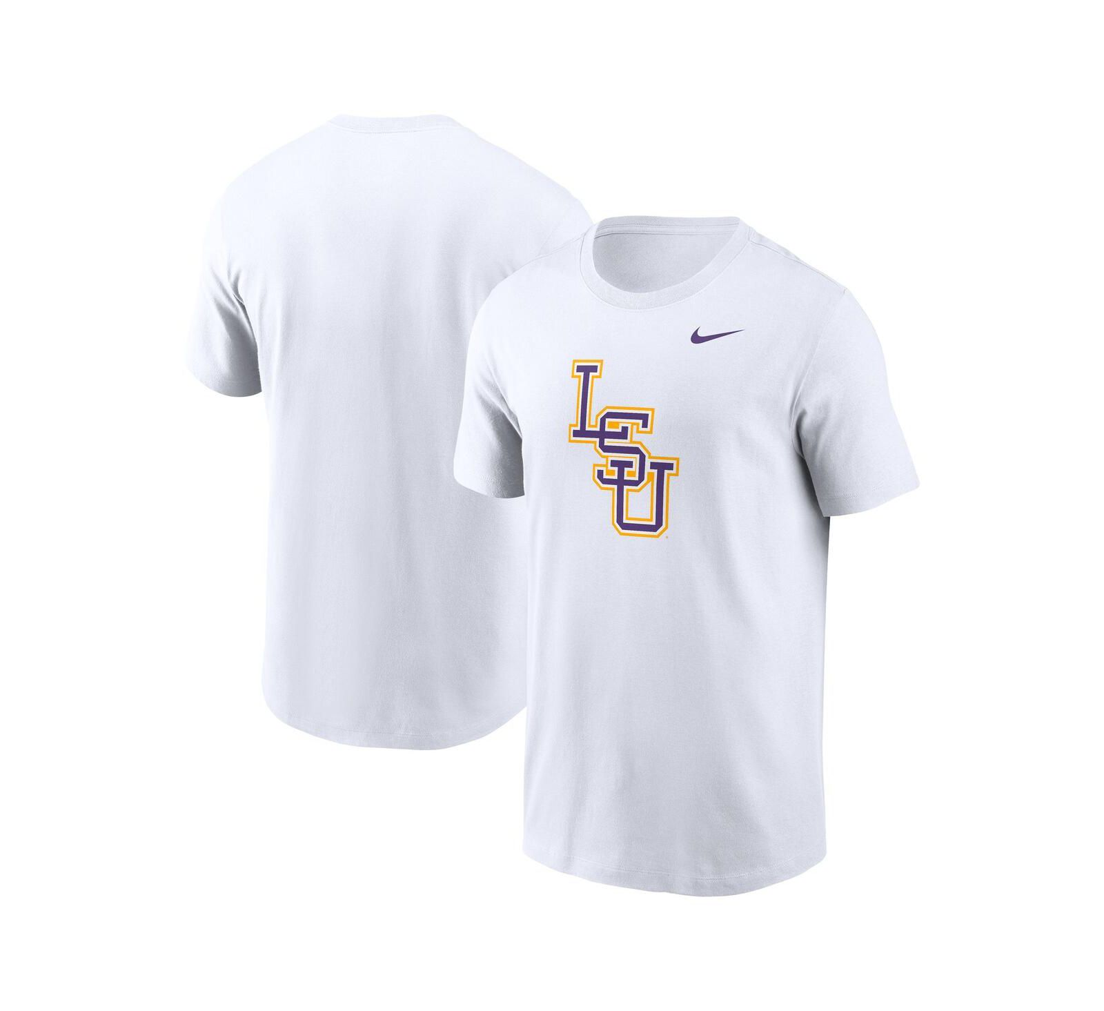 Nike Мужская белая футболка LSU Tigers Baseball Logo