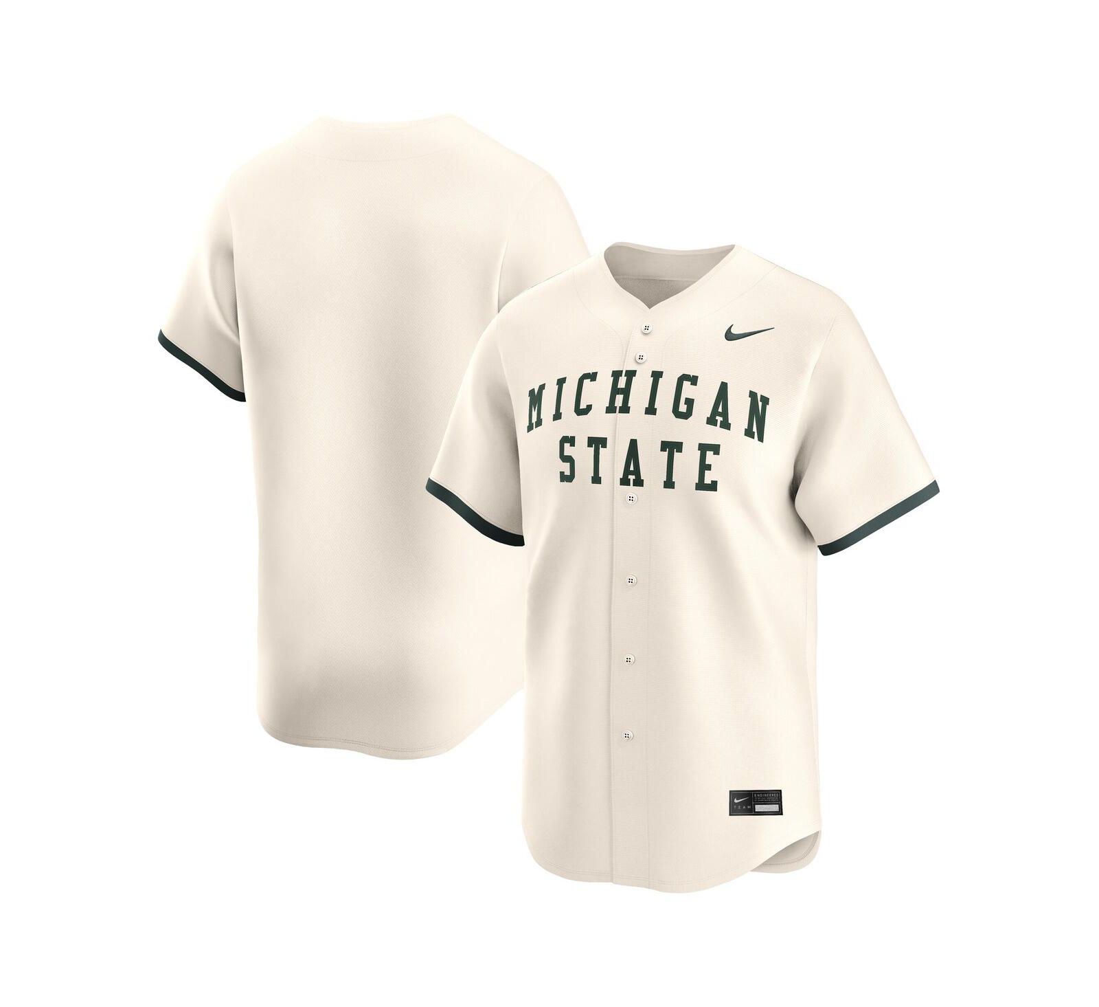 Мужская джерси Nike Natural Michigan State Spartans College Limited Baseball