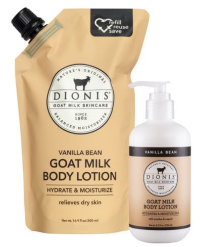 Dionis Vanilla Bean Goat Milk Body Lotion Refill Set
