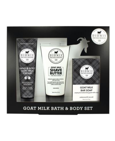 Dionis Goat Milk Cedarwood Sea Salt Bath and Body Set