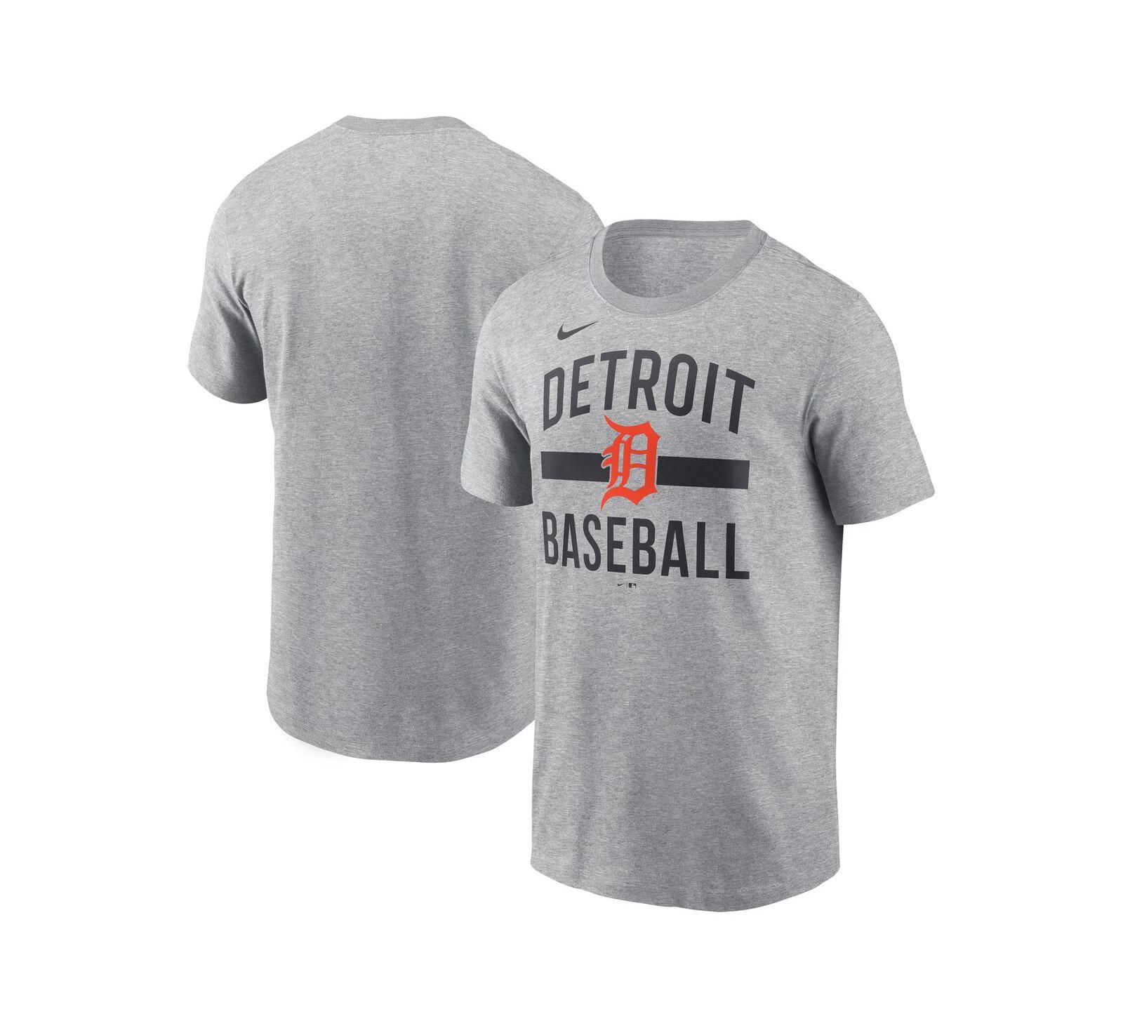 Nike Men's Heather Gray Detroit Tigers Arched T-Shirt