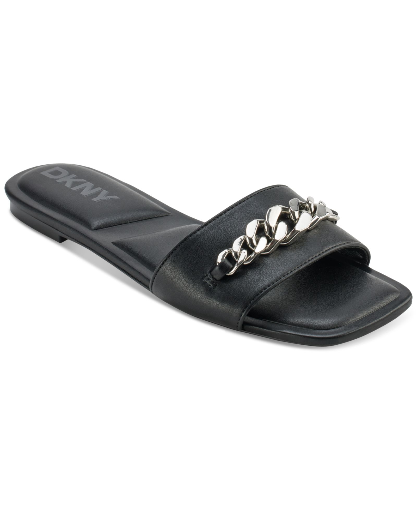 DKNY Women's Dania Chain Slide Flat Sandals