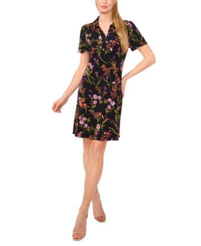 Женское трикотажное поло CeCe Short-Sleeve Printed Knit