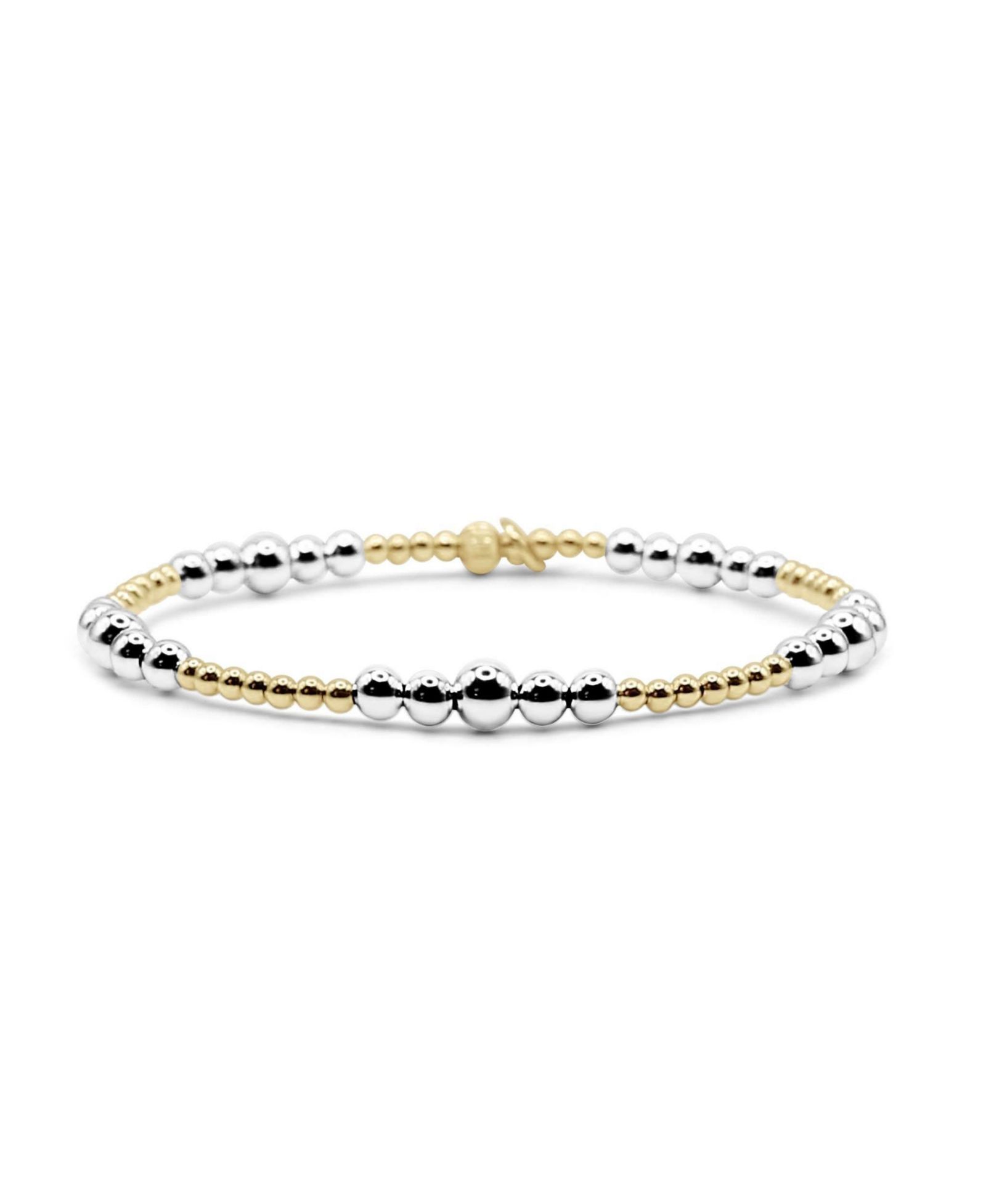 2., , & Filled and Sterling Ball Stretch Bracelet