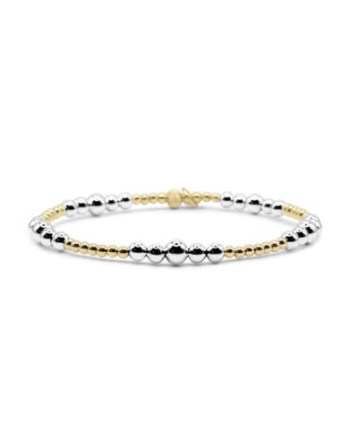 2., , & Filled and Sterling Ball Stretch Bracelet