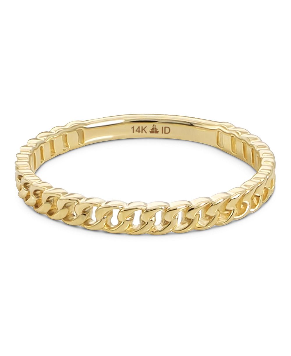 DEVATA кольцо Cuban Link в 14K Gold