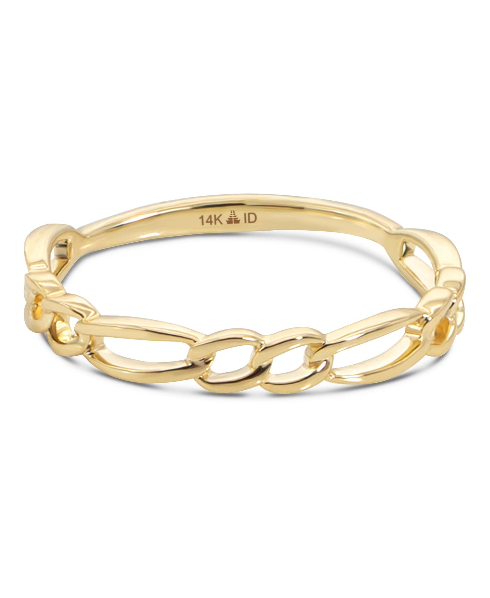 Devata Figaro Link Ring in 14K Gold