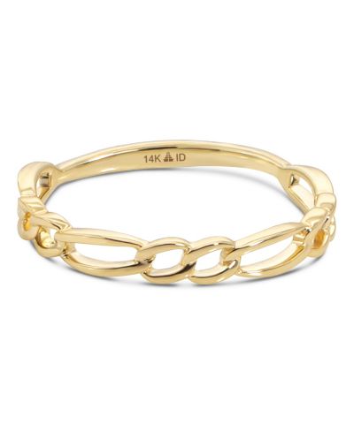 Devata Figaro Link Ring in 14K Gold
