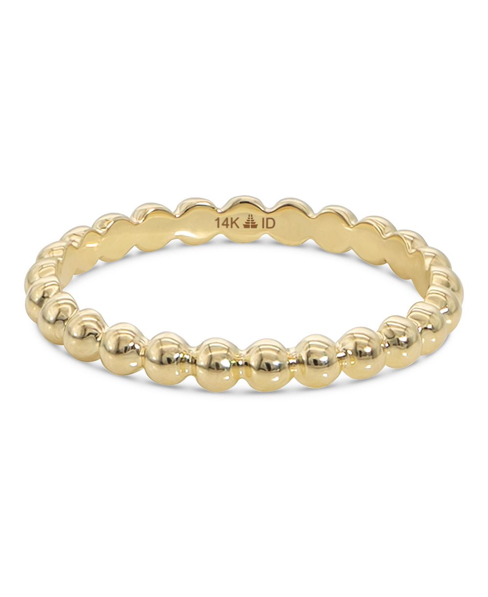 Кольцо DEVATA Bead in 14K Gold