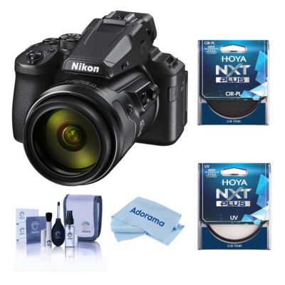 Цифровая камера Nikon COOLPIX P950, комплект с фильтрами Hoya NXT Plus UV и поляризационным фильтром, набор для чистки